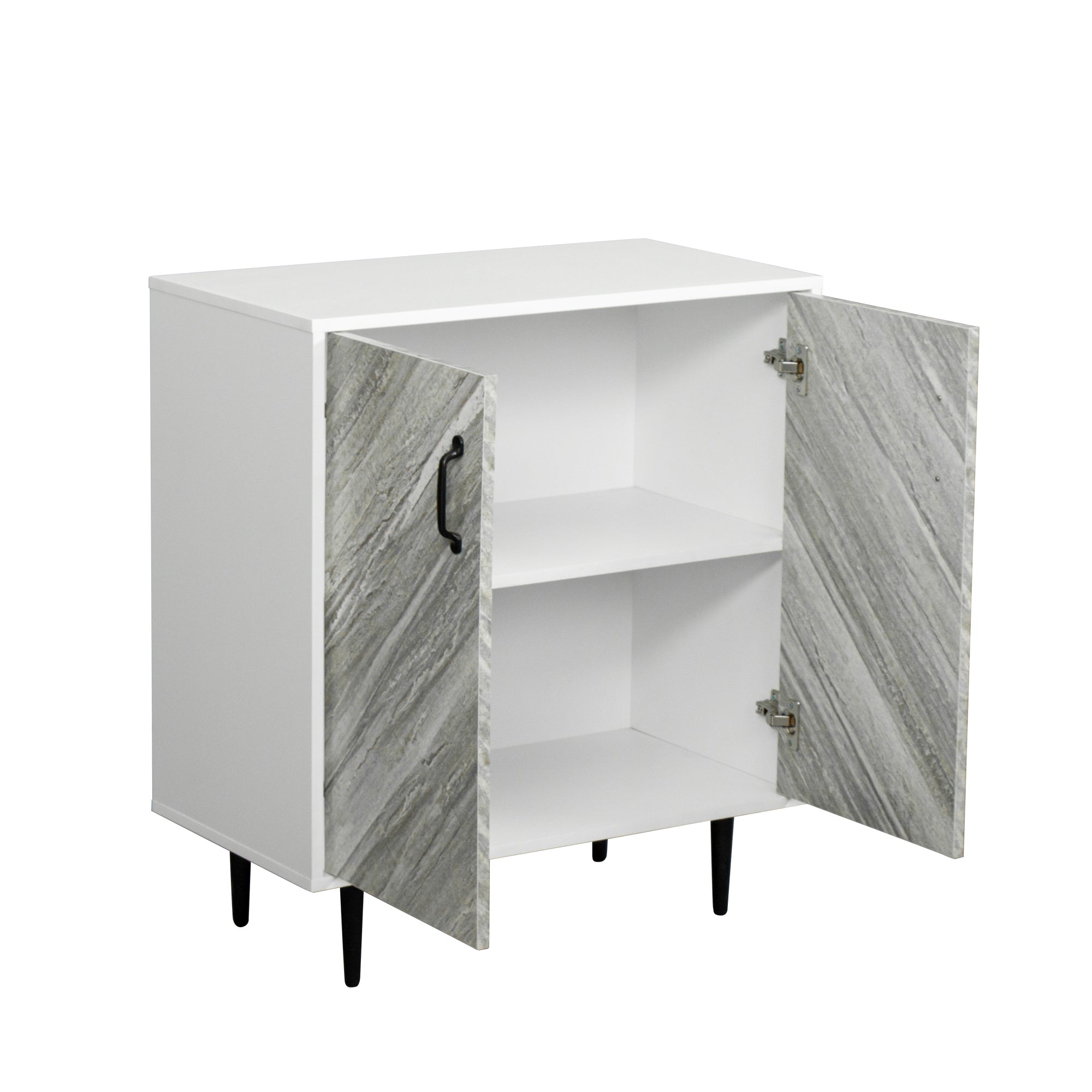 Buffet Cabinet with 2 Doors Modern, Freestanding Sideboard Storage Cabinet Entryway Floor Cabinet for Living Room Office Bedroom - Atlantic Fine Furniture Inc
