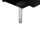 Square arm sleeper sofa Black VELVET ***Not available for sale on Walmart*** - Atlantic Fine Furniture Inc