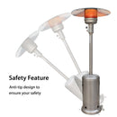 Outdoor Patio Heater 41000btu Floorstanding Propane Heater With Wheels - Atlantic Fine Furniture Inc