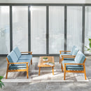 Gloucester Teak-like 4-Piece Patio Sofa - Atlantic Fine Furniture Inc