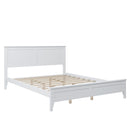 Modern White Solid Wood Queen Platform Bed - Atlantic Fine Furniture Inc