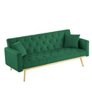 GREEN Convertible Folding Futon Sofa Bed , Sleeper Sofa Couch for Compact Living Space. - Atlantic Fine Furniture Inc