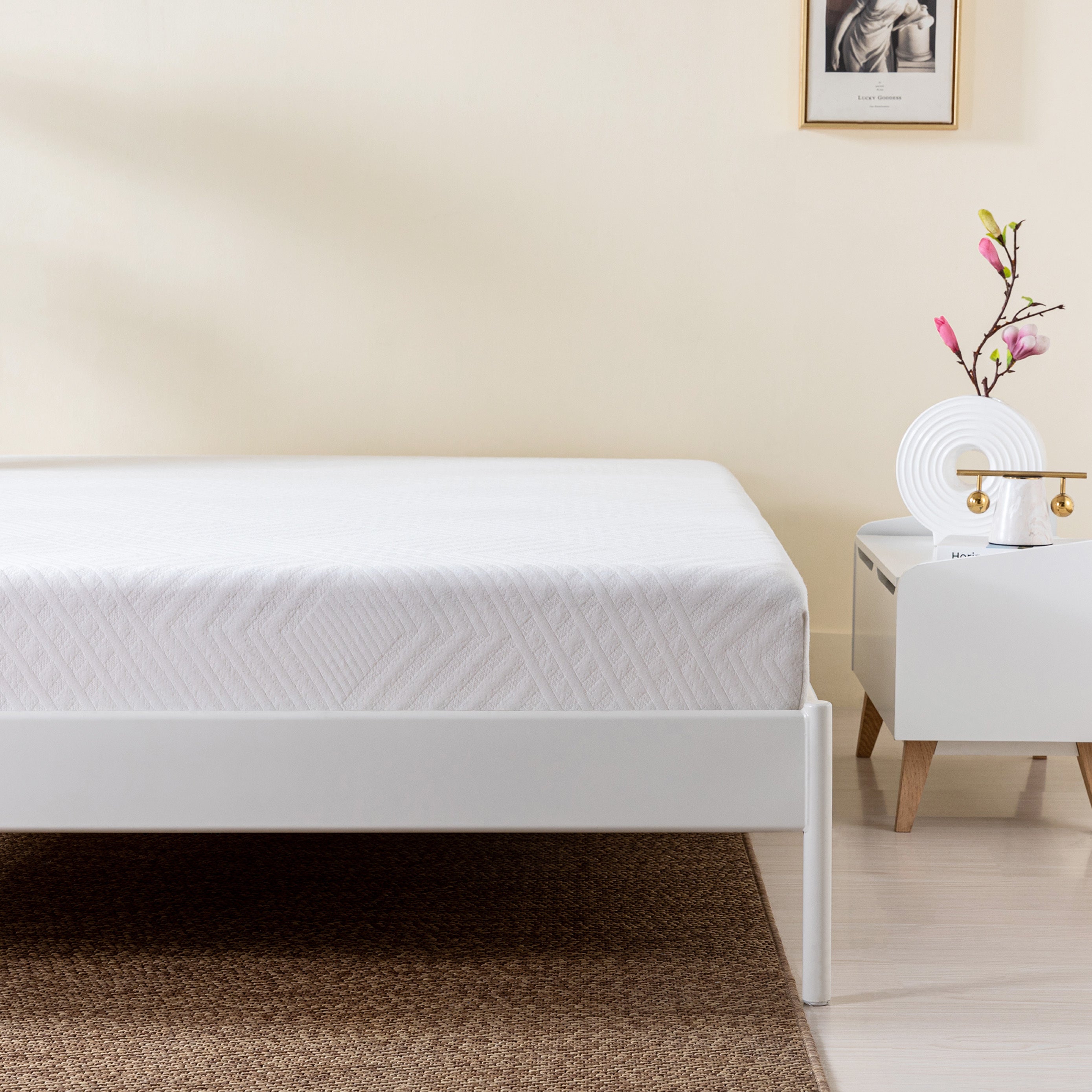 Green Tea Infused Memory Foam Full Mattress, 8 inch Gel Memory Foam Mattress for a Cool Sleep, Bed in a Box - Atlantic Fine Furniture Inc