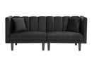 FUTON SOFA SLEEPER BLACK VELVET（same as W223S00554） - Atlantic Fine Furniture Inc