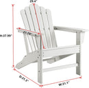 Classic Outdoor Adirondack Chair Set of 2 for Garden Porch Patio Deck Backyard, Weather Resistant Accent Furniture - Atlantic Fine Furniture Inc