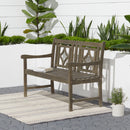 Renaissance Outdoor Patio Diamond 4-foot Hand-scraped Hardwood Bench - Atlantic Fine Furniture Inc
