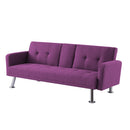 Convertible Folding Sofa Bed with Armrest , Fabric Sleeper Sofa Couch for Living Room . - Atlantic Fine Furniture Inc
