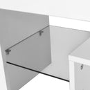 High Gloss UV Led Lights TV Stand,TV Cabinet.TV Bench.White Color. - Atlantic Fine Furniture Inc