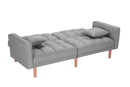 FUTON SLEEPER SOFA WITH 2 PILLOWS LIGHT GREY FABRIC（same as W223S00032、W223S00583、W223S00992） - Atlantic Fine Furniture Inc