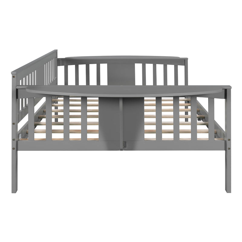 Full Size Daybed, Wood Slat Support - Gray
