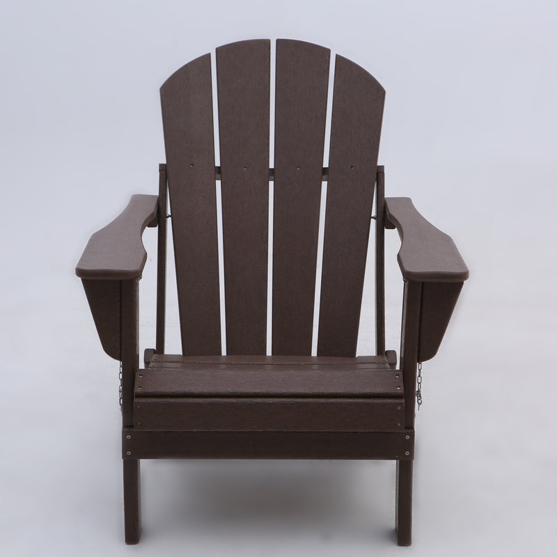 Classic Solid All-weather Folding HDPE Adirondack Chair
