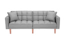 FUTON SLEEPER SOFA WITH 2 PILLOWS LIGHT GREY FABRIC（W223S00032、W223S00583、W223S01339 ） - Atlantic Fine Furniture Inc