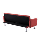 Convertible Folding Sofa Bed with Armrest , Fabric Sleeper Sofa Couch for Living Room . - Atlantic Fine Furniture Inc