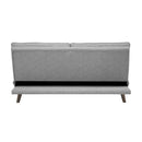 Casual Living Room 1pc Elegant Lounger Light Gray Textured Fabric Upholstered Sleeper Sofa Versatile Placement Furniture - Atlantic Fine Furniture Inc