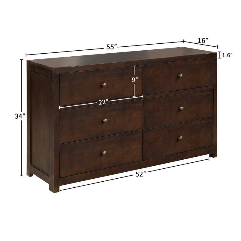 Classic Rich Brown 3 Pieces Queen Bedroom Set (Queen Bed + Nightstand+ Dresser) - Atlantic Fine Furniture Inc