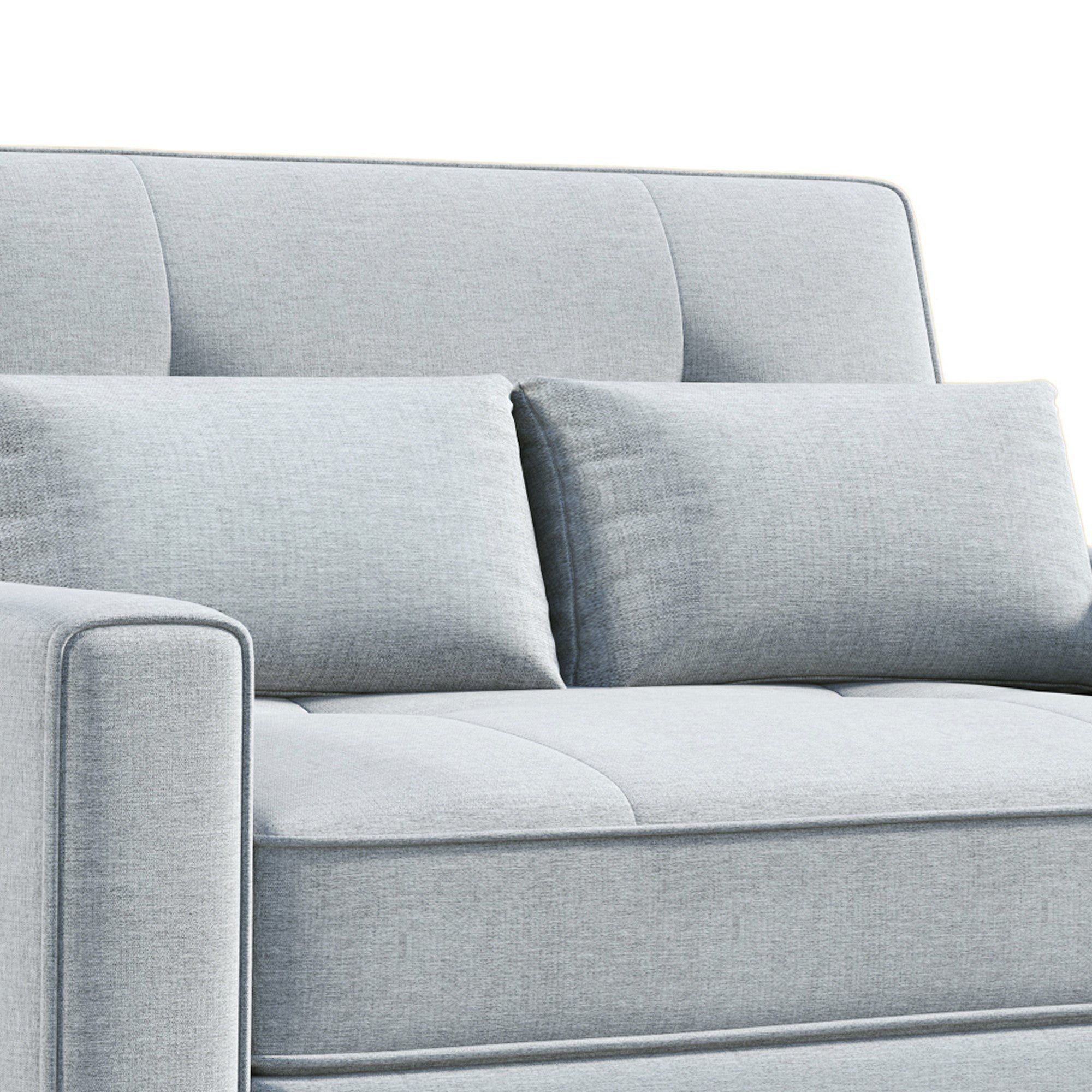 Orisfur. 48" Convertible Sleeper Sofa Bed, Multi-Functional Adjustable Single Bed Chair  with USB Port and 2 Pillows for Small Space - Atlantic Fine Furniture Inc