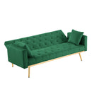 GREEN Convertible Folding Futon Sofa Bed , Sleeper Sofa Couch for Compact Living Space. - Atlantic Fine Furniture Inc
