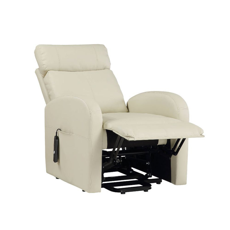 The Ricardo lift recliner is a wonderful addition to your home. It is easy to operate and features a smooth lift and recline. The side pocket holds the two-button wired controller in place so you'll never lose track of it.