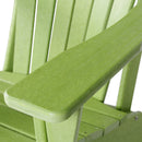 HDPE Adirondack Chair Sunlight Resistant No-Fading Snowstorm Resistant Outdoor Chair Patio Chairs-Ergonomic Comfort, Like Real Wood, Widely Used for Fire Pits, Decks, Gardens - Apple Green - Atlantic Fine Furniture Inc