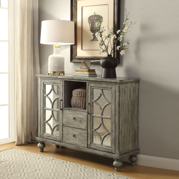 Velika - Accent Table - Weathered Gray - Wood