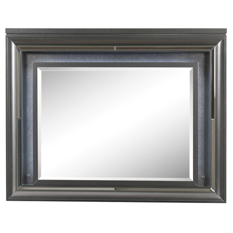 Sawyer - Mirror - Metallic Gray - Atlantic Fine Furniture Inc