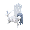 Reclining Wooden  Outdoor Rocking Adirondack chair White - Atlantic Fine Furniture Inc
