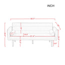 Square arm sleeper sofa Orange Velvet ***Not available for sale on Walmart*** - Atlantic Fine Furniture Inc