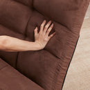 Triple Fold Down Sofa Bed, Adjustable Floor Couch Sofa with One Pillow, 5 Reclining Position, Convertible Upholstered Guest Sleeper，Adjustable Foldable Modern Leisure Sofa Bed Video Gaming Sofa - Atlantic Fine Furniture Inc