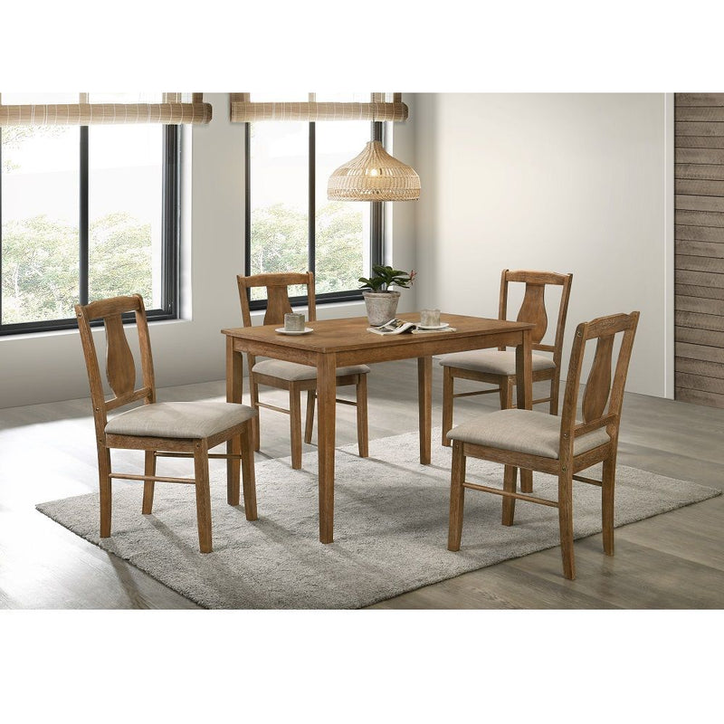 Kayee - 5 Piece Dining Set - Brown