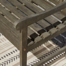 Renaissance Outdoor Patio Diamond 4-foot Hand-scraped Hardwood Bench - Atlantic Fine Furniture Inc