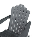 Classic Outdoor Adirondack Chair for Garden Porch Patio Deck Backyard, Weather Resistant Accent Furniture, Slate Grey - Atlantic Fine Furniture Inc