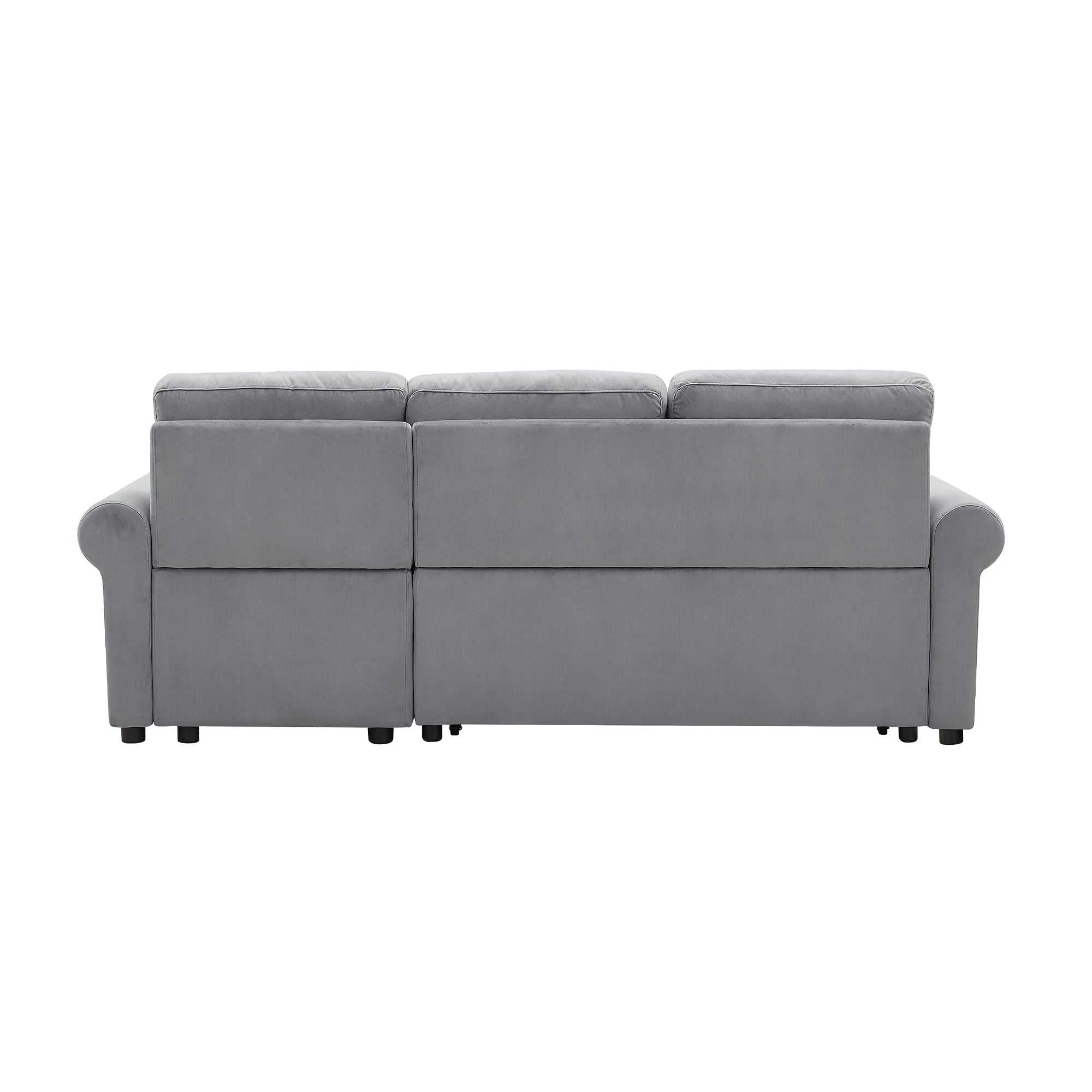 Orisfur. 83" Sleeper Sofa Bed Convertible Sectional Couch, 3-Seater L-Shape Corner Couch with Storage Chaise for Living Room Apartment - Atlantic Fine Furniture Inc