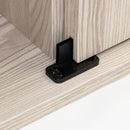 The television cabinet with an electronic fireplace，with Farmhouse Sliding Barn Door ,for TV up to 65 Inch Flat Screen MediaConsoleTable StorageCabinetWood Entertainment CenterSturdycolour：Washed Gray - Atlantic Fine Furniture Inc