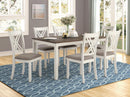 Fortress - 7 Piece Rectangular Dining Set - Vintage Vanilla - Atlantic Fine Furniture Inc