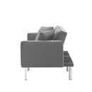 FUTON SOFA SLEEPER GREY VELVET WITH 2 PILLOWS（same asW223S01431、W223S01464。Size difference, See Details in page.
） - Atlantic Fine Furniture Inc