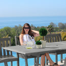 Renaissance Outdoor 7-piece Hand-scraped Wood Patio Dining Set with Extension Table - Atlantic Fine Furniture Inc