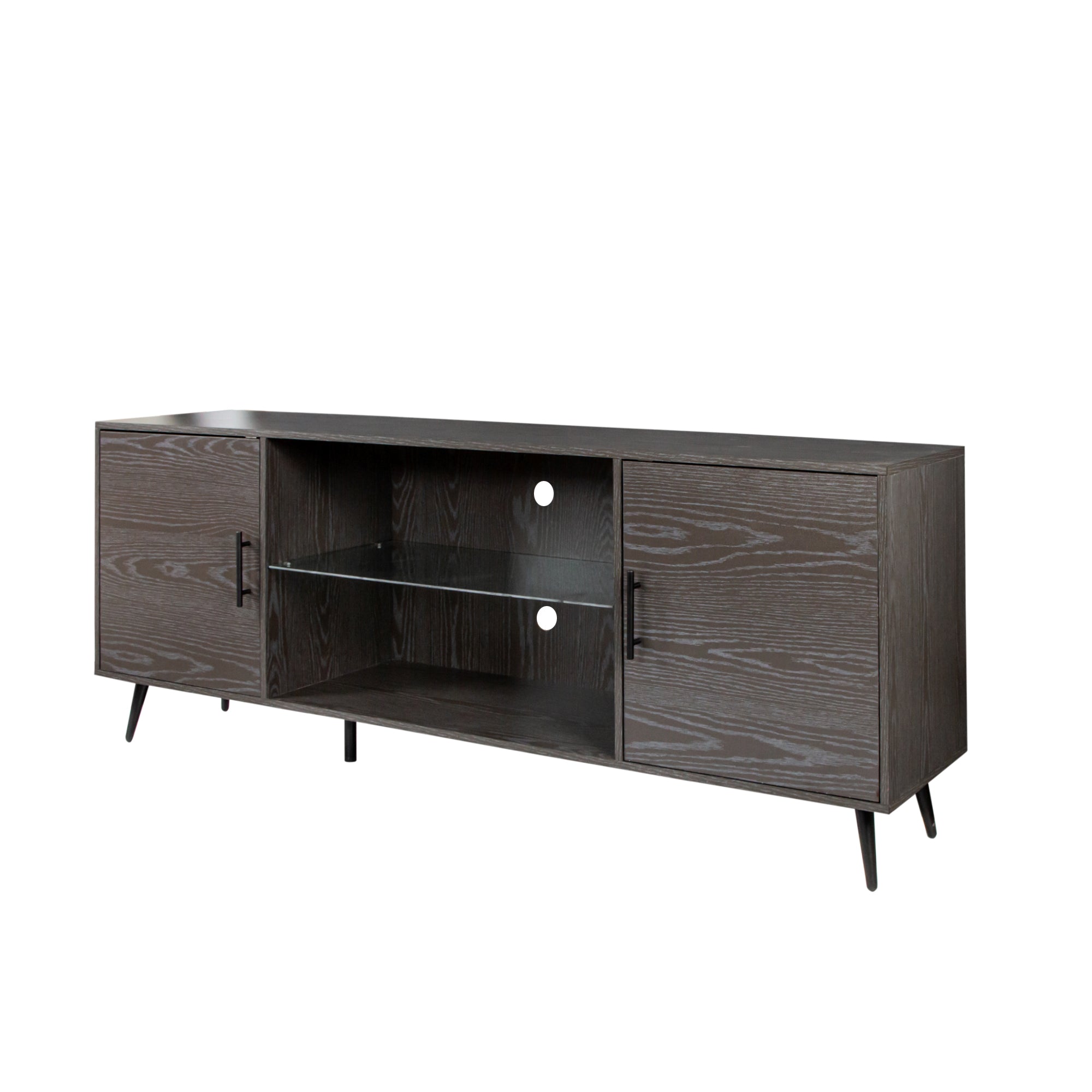 TV Stand Mid-Century Wood Modern Entertainment Center Adjustable Storage Cabinet TV Console for Living Room - Atlantic Fine Furniture Inc