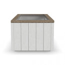 Melody - Rectangular Coffee Table With Casters - White