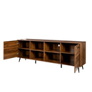 TV Stand Mid-Century Wood Modern Entertainment Center Adjustable Storage Cabinet TV Console for Living Room - Atlantic Fine Furniture Inc