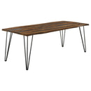 Neve - Live Edge Dining Table - Gray Sheesham - Atlantic Fine Furniture Inc