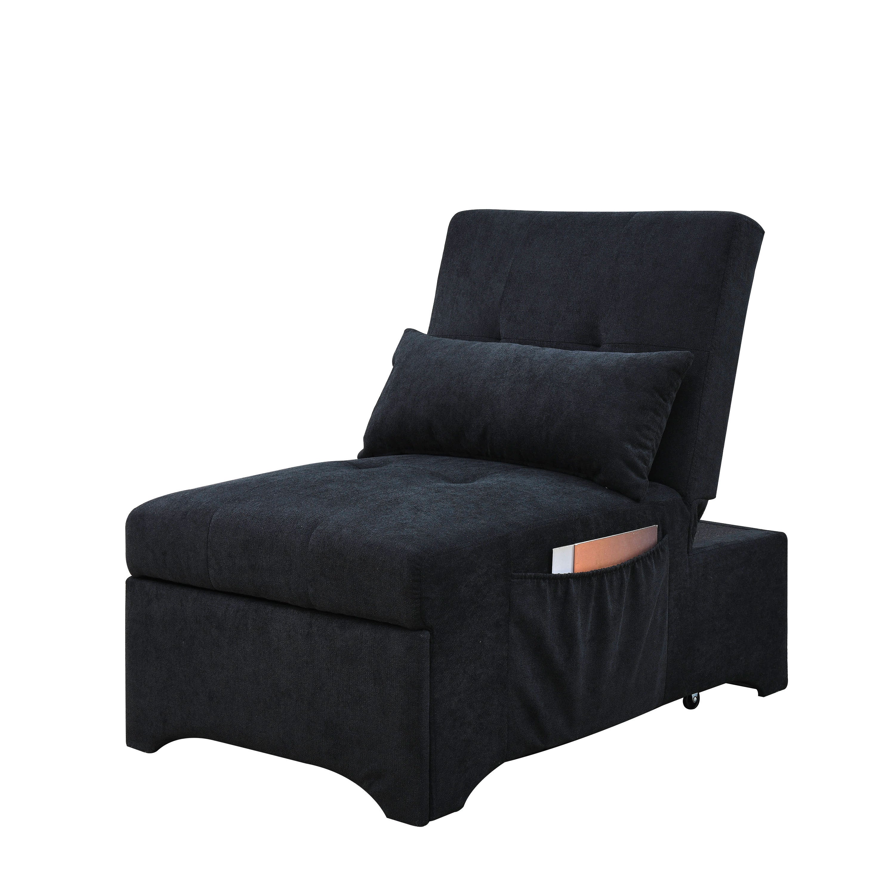 [Video] Welike 24.5"W Sleeper sofa bed, convertible chair 4 in 1 multifunctional folding sleeper sofa bed pull out sleeper sofa bed with adjustable backrest, single bed chair for small spaces - Atlantic Fine Furniture Inc