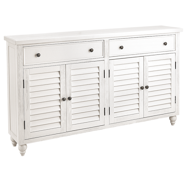Carlisle Bay Credenza Cabinet - White - Atlantic Fine Furnituress Inc