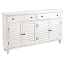 Carlisle Bay Credenza Cabinet - White - Atlantic Fine Furniture Inc