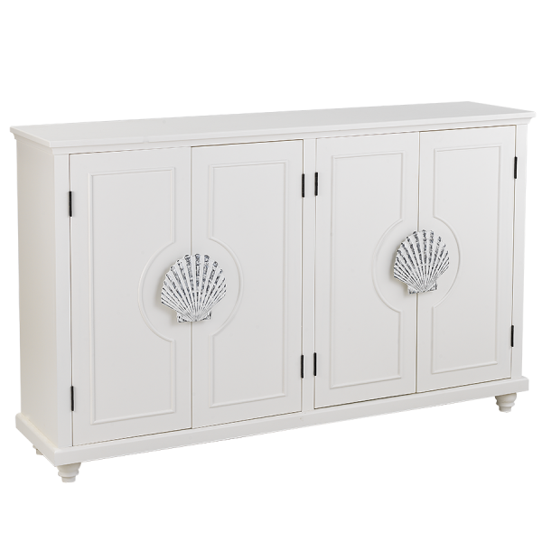 Martinique Credenza - White - Atlantic Fine Furniture Inc
