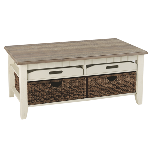 Santa Rosa Cocktail Table - Urban Grey Top - Atlantic Fine Furniture Inc