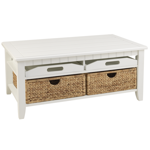 Santa Rosa Cocktail Table - White - Atlantic Fine Furniture Inc