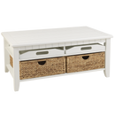 Santa Rosa Cocktail Table - White - Atlantic Fine Furniture Inc