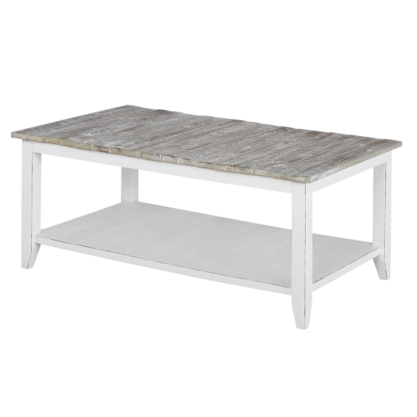 Key Largo Rectangular Cocktail Table - Boardwalk - Atlantic Fine Furniture Inc