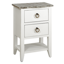 Two Drawer Chairside Cabinet - Boardwalk - Atlantic Fine Furniture Inc