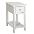 Palm Island Chairside Table - White - Atlantic Fine Furniture Inc